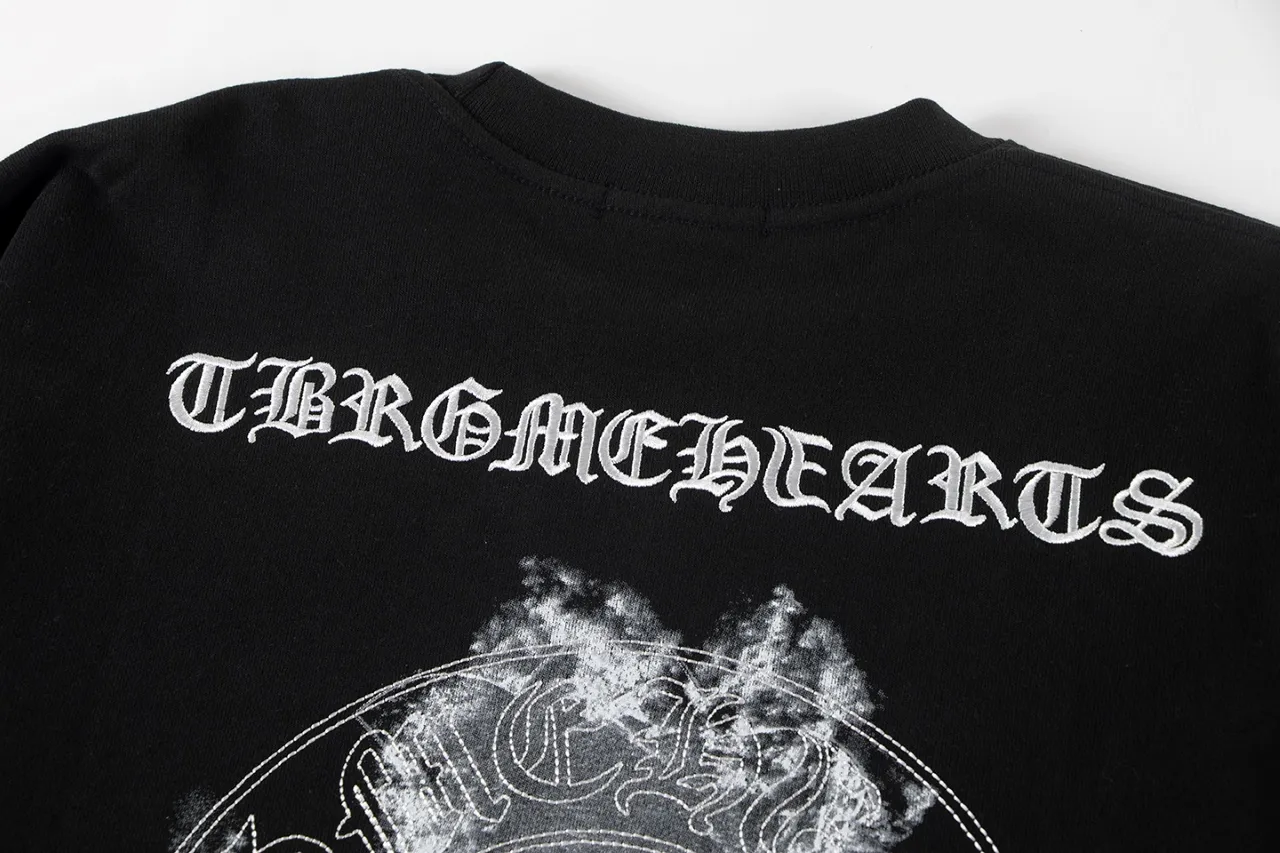 P250 Chrome Hearts Chrome Hearts Cloud Smoke Print Embroidered Sweatshirt Size: S M L XL Color: Black, White